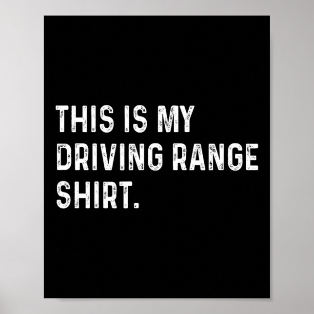 Poster Esta É Minha Camisa de Área de Treino de Golfe - G (Frente)