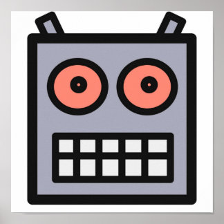 Poster Esta É Uma Cabeça Robô