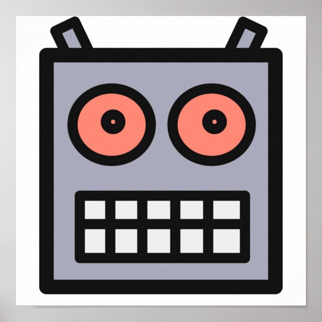 Poster Esta É Uma Cabeça Robô (Frente)