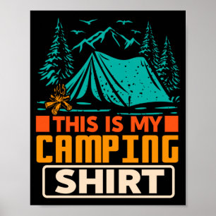 Poster Esta é uma camisa de camping engraçada de campista
