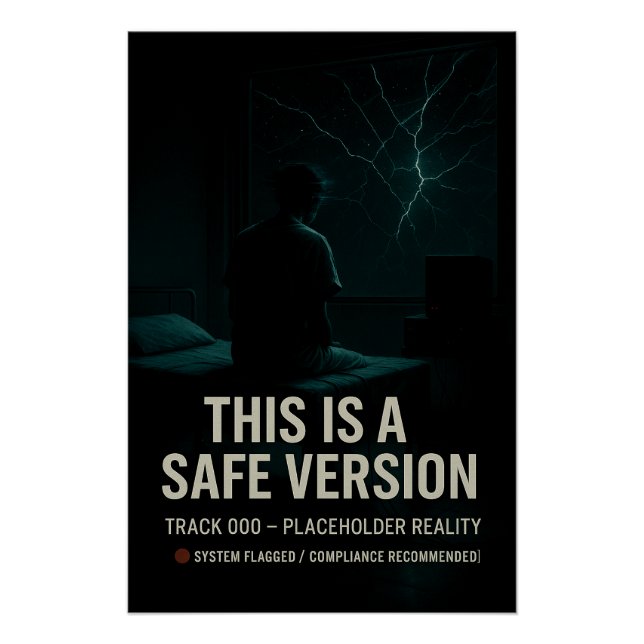 Póster Esta é uma versão segura - Espaço reservado para o (Frente)