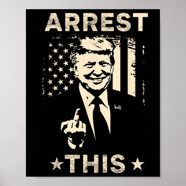Poster Esta Engraçada Trump Condenou Felon 2024 Eleição T (Frente)