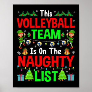 Poster Esta Equipe De Voleibol Na Lista Maldita Christma 