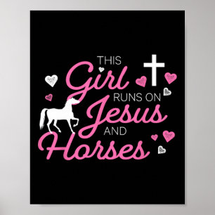 Poster Esta Garota Funciona Com Jesus E Cavalos Cavalos A