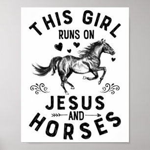 Poster Esta Garota Funciona Com Jesus E Cavalos Hors Eque