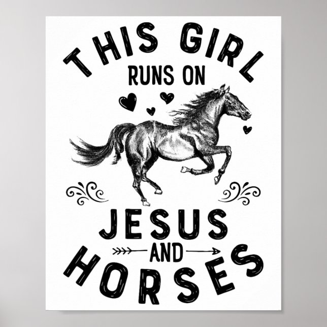 Poster Esta Garota Funciona Com Jesus E Cavalos Hors Eque (Frente)