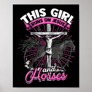 Poster Esta Garota Funciona Com Jesus E Cavalos - Rid Hor
