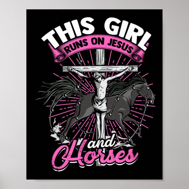 Poster Esta Garota Funciona Com Jesus E Cavalos - Rid Hor (Frente)