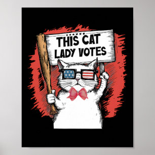 Poster Esta Gata Vota Presidente Eleição Votar C