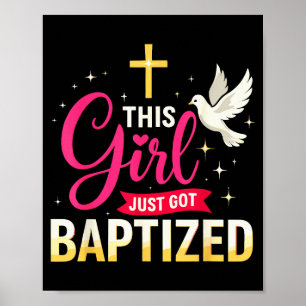 Poster Esta Menina Acaba de Ser Batizada Camisa Meninas B