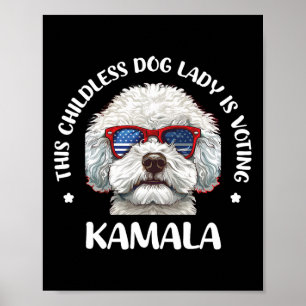 Poster Esta Menina De Cachorro Sem Filhos Está Votando Ka