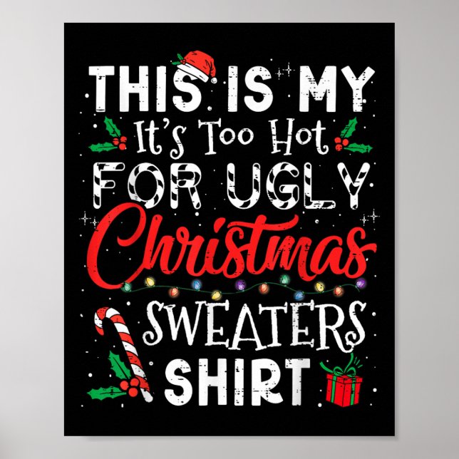 Poster Está Muito Quente Para Suadores De Natal Feios Eng (Frente)