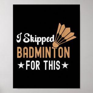 Poster Está No Meu Dna Badminton Shuttle Racket Badminton