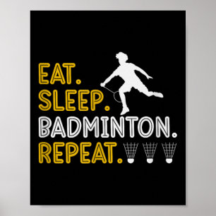 Poster Está No Meu Dna Badminton Shuttle Racket Badminton