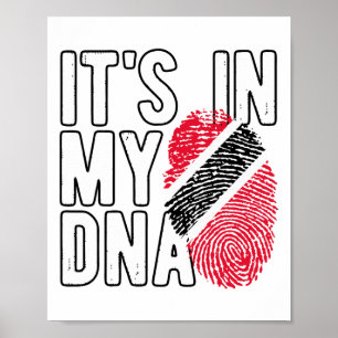 Poster Está No Meu Dna Bandeira De Trinidad E Tobygo Orgu