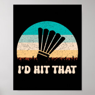 Poster Está no meu Dna Dminton Shuttle Racket Dminton Pla