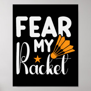 Poster Está no meu Dna Dminton Shuttle Racket Dminton Pla