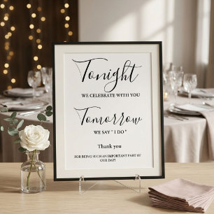 Poster Esta noite celebramos o sinal de janto do ensaio d