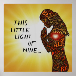 Poster Esta Pequena Luz da Minha Arte Cristã