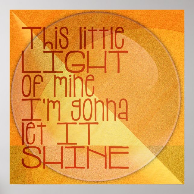 Póster Esta Pequena Luz da Minha Inspiração (Frente)