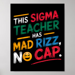 Poster Esta Professora Sigma Está Louca Com Rizz