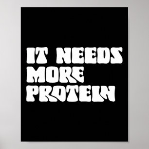 Poster Esta Refeição Precisa De Mais Proteína Para Constr