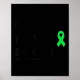 Poster Está tudo bem não estar bem a consciência da saúde