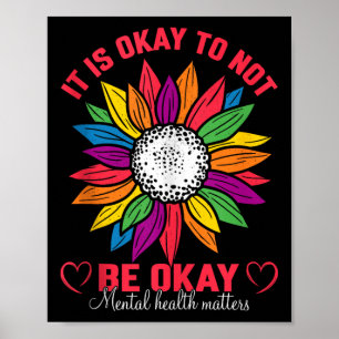 Poster Está Tudo Bem Não Estar Bem Camiseta Mental S