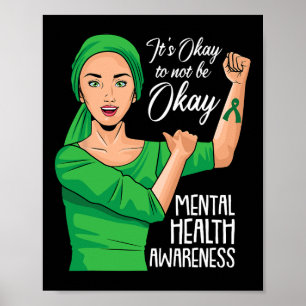 Poster Está Tudo Bem Não Estar Ok Saúde Mental Consciênci