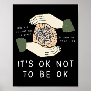 Poster Está Tudo Bem Não Estar Tudo Bem Prevenção Suicídi