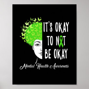 Poster Está tudo bem não ficar bem Butterfly Saúde Mental