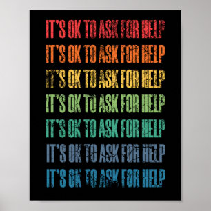 Poster Está tudo bem pedir ajuda 1
