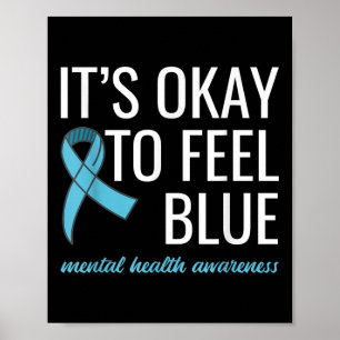 Poster Está Tudo Bem Sentir A Consciência Da Saúde Mental