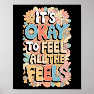 Poster Está Tudo Bem Sentir Todos Os Mentais Engraçados