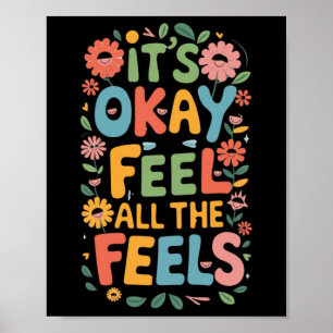 Poster Está Tudo Bem Sentir Todos Os Mentais Engraçados