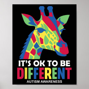 Poster Está tudo bem ser diferente da consciência do auti
