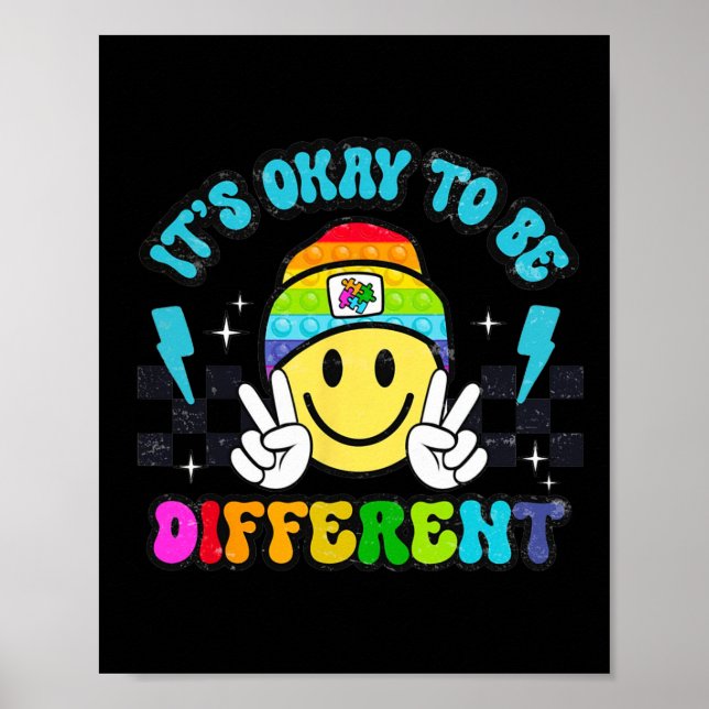 Poster Está Tudo Bem Ser Diferente Sorriso Quebra-Cabeça  (Frente)