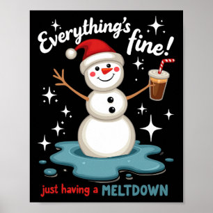 Poster Está tudo bem, só ter derretido Snowman Win