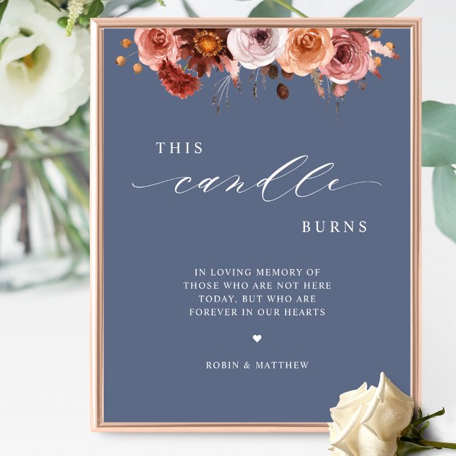 Poster Esta Vela Queima, Na Memória, Sinal Azul De Casame (Criador carregado)