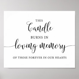 Poster Esta Vela Queimou Sinal De Vela De Casamento