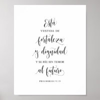 Está Vestida De Fortaleza Y Dignidad