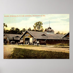 Póster Estábulos justos 1915 do estado de Indianapolis,