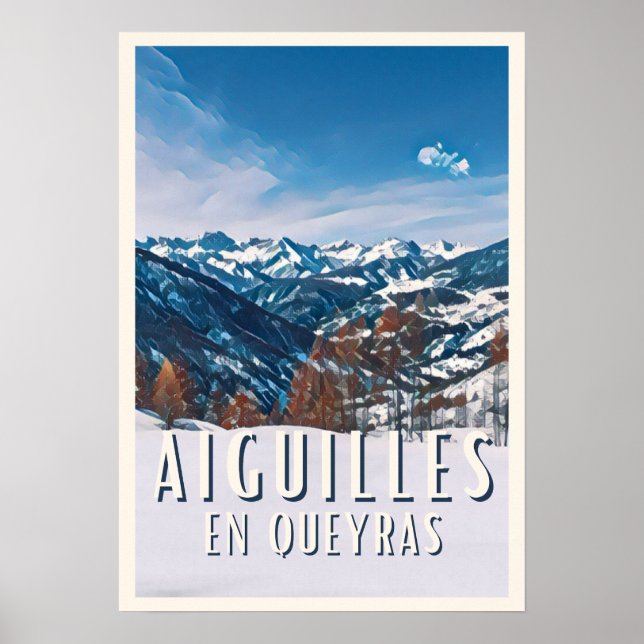 Poster Estação Affiche Aiguilles en Queyras (Frente)