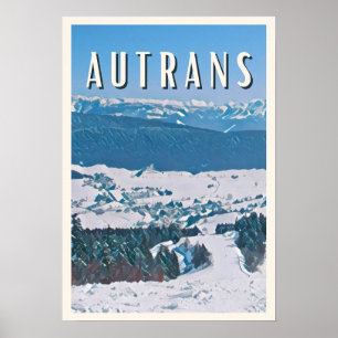 Poster Estação Autrans de ski