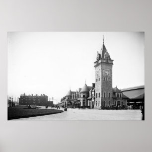 Póster Estação da união de Portland, Maine cerca do