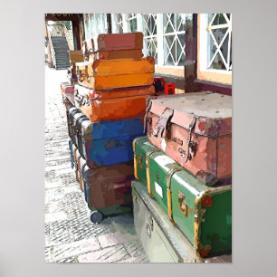 POSTER ESTAÇÃO DE CAMINHOS-DE-FERRO