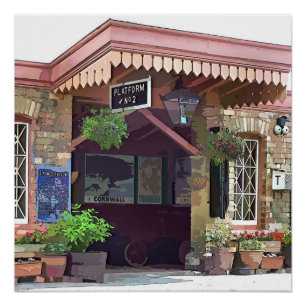 PÓSTER ESTAÇÃO DE CAMINHOS-DE-FERRO VELHO