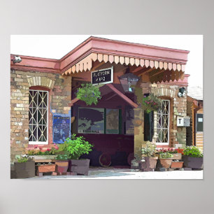 PÓSTER ESTAÇÃO DE COMBOIO ANTIGO