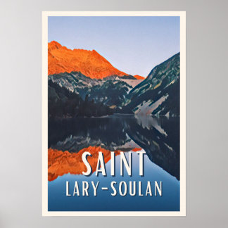 Poster Estação de esqui de santo-Lary-Soulan