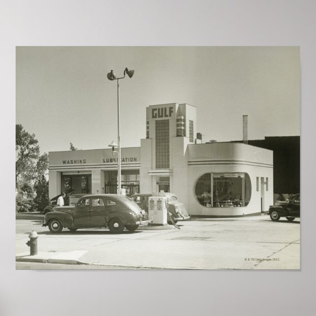 Póster Estação de gás (Frente)